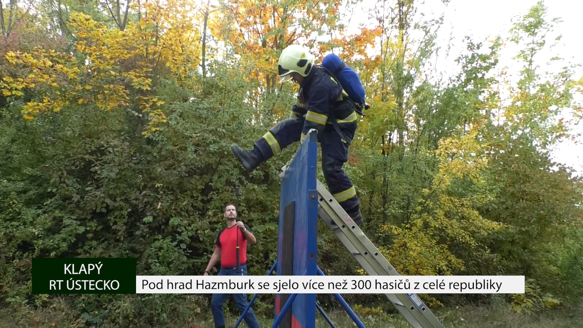 KLAPÝ: Pod hrad Hazmburk se sjelo více než 300 hasičů z celé republiky