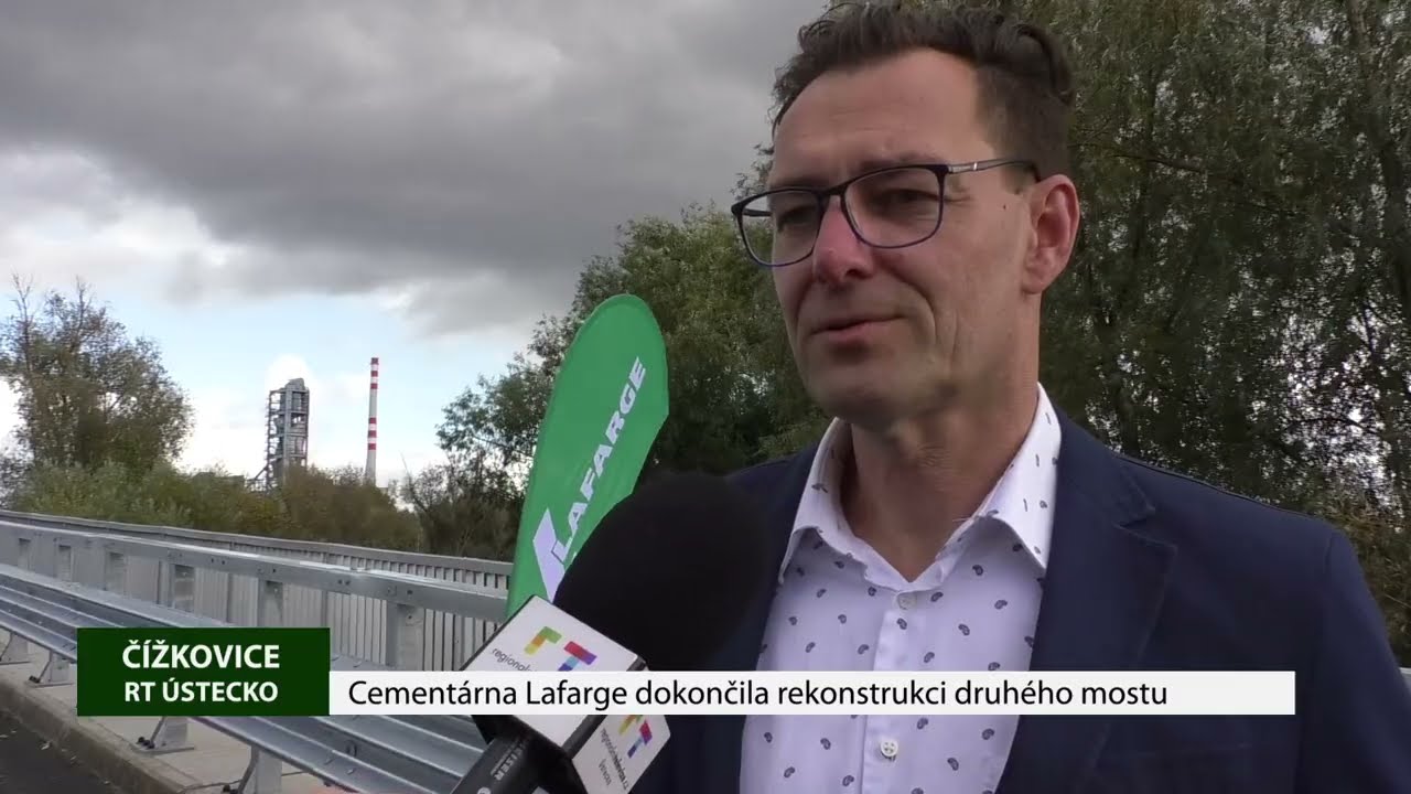 ČÍŽKOVICE: Cementárna Lafarge dokončila rekonstrukci druhého mostu