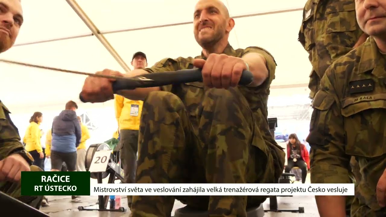 RAČICE: MS ve veslování zahájila velká trenažérová regata projektu Česko vesluje