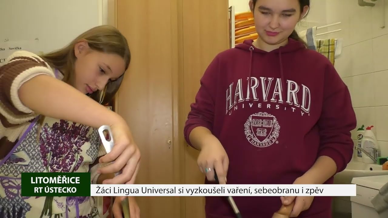 LITOMĚŘICE: Žáci Lingua Universal si vyzkoušeli vaření, sebeobranu i zpěv
