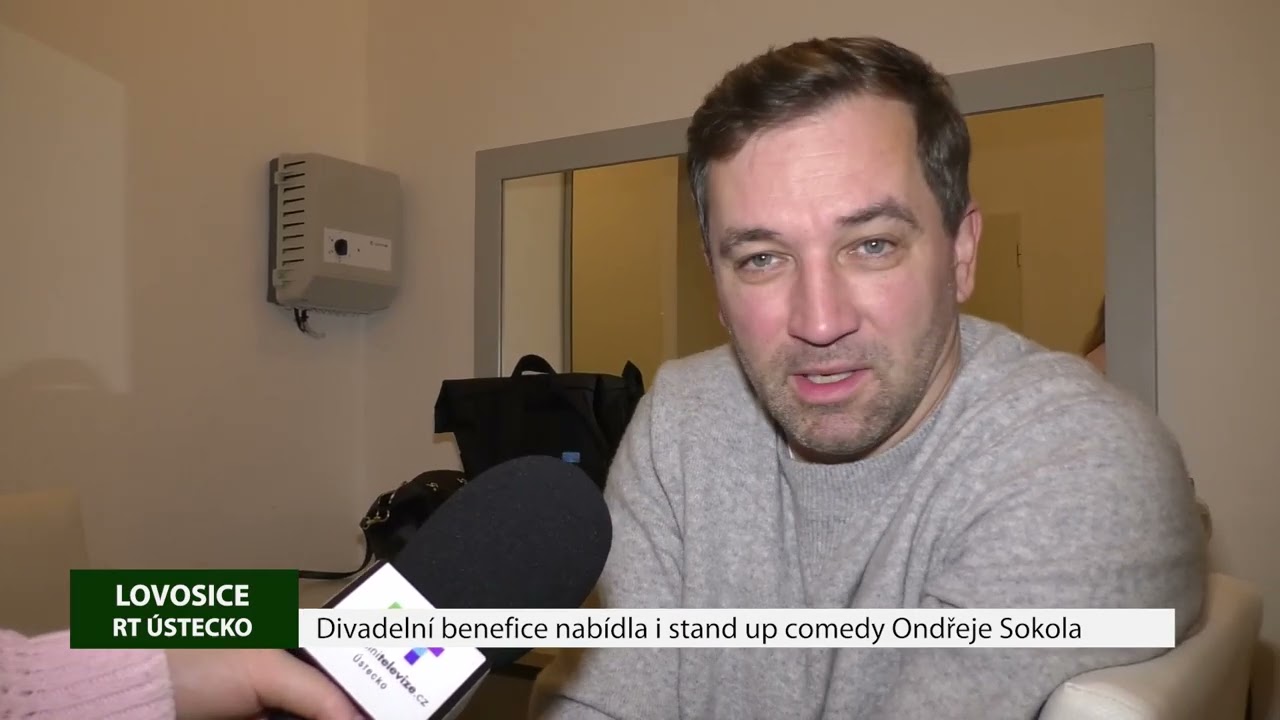LOVOSICE: Divadelní benefice nabídla i stand-up comedy Ondřeje Sokola