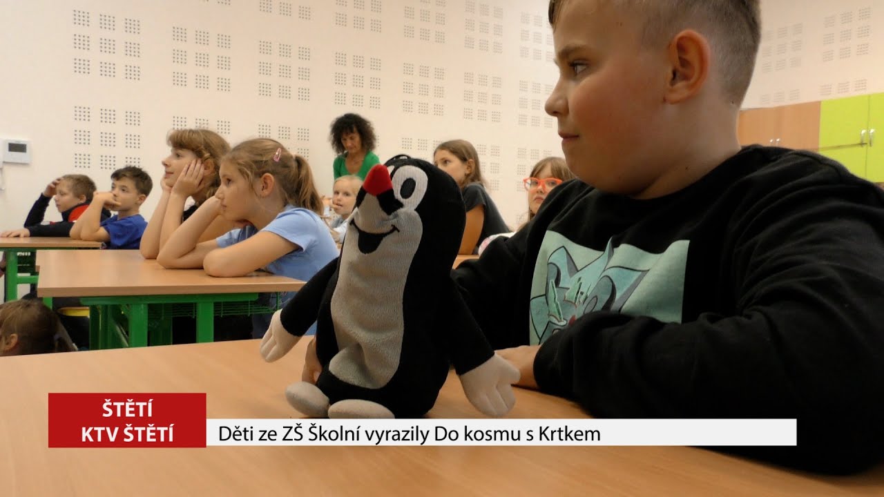 ŠTĚTÍ: Děti ze ZŠ Školní vyrazily Do kosmu s Krtkem