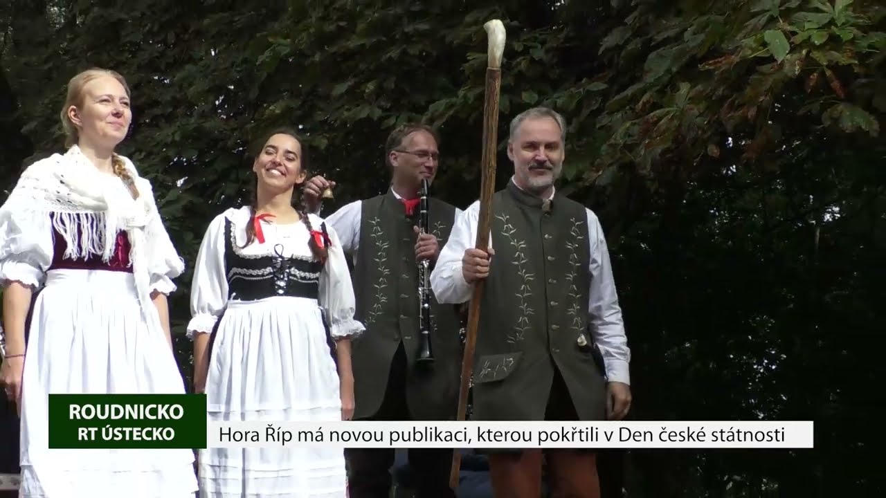 ROUDNICE N.L.: Hora Říp má novou publikaci, kterou pokřtili v Den české státnosti