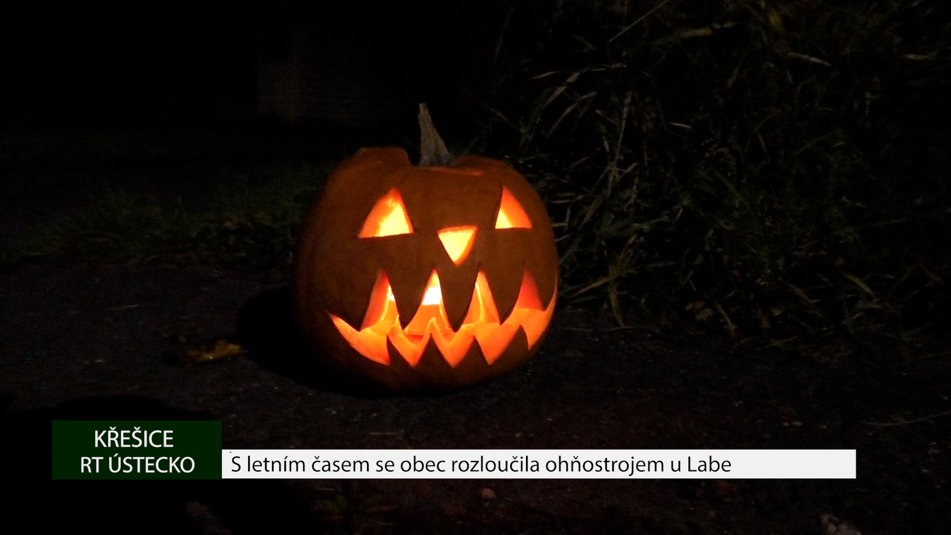 KŘEŠICE: S letním časem se obec rozloučila ohňostrojem u Labe