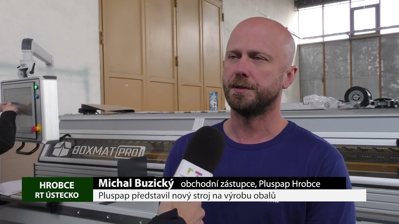 HROBCE: Pluspap představil nový stroj na výrobu obalů
