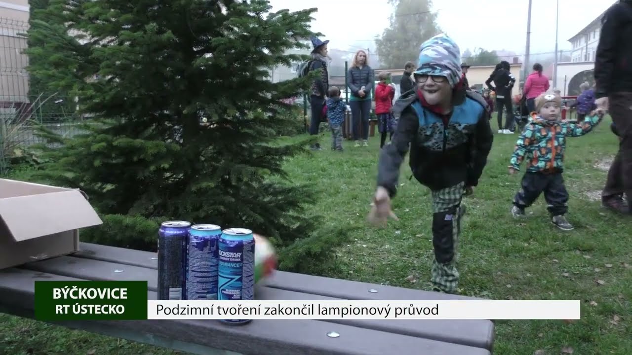 BÝČKOVICE: Podzimní tvoření zakončil lampionový průvod