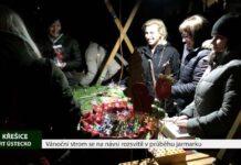 KŘEŠICE: Vánoční strom se na návsi rozsvítil v průběhu jarmarku