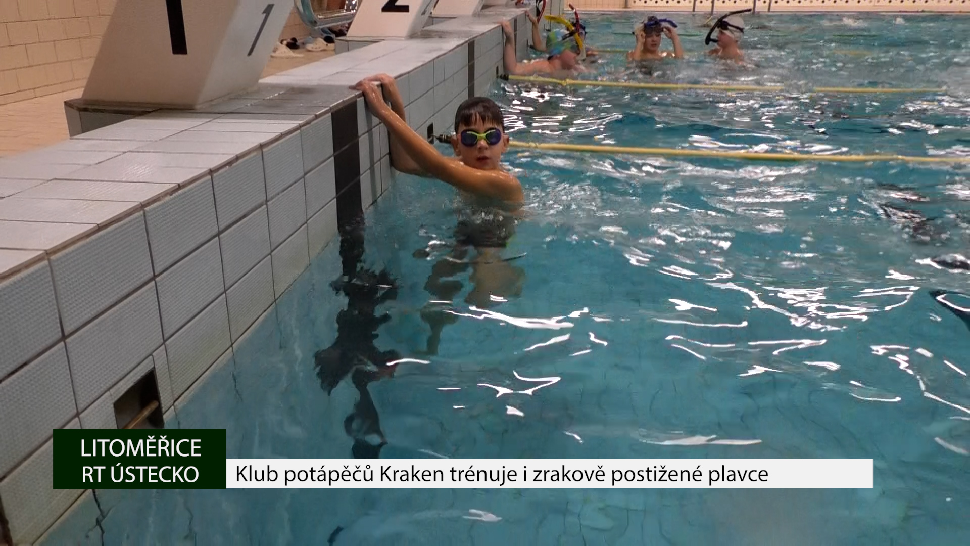 LITOMĚŘICE: Klub potápěčů Kraken trénuje i zrakově postižené plavce