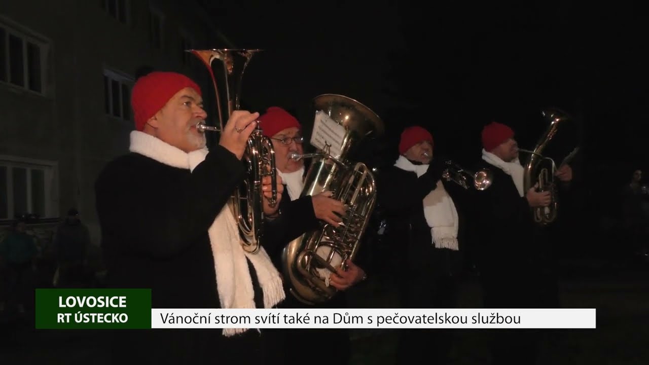 LOVOSICE: Vánoční strom svítí také na Dům s pečovatelskou službou