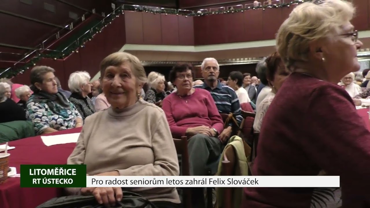 LITOMĚŘICE: Pro radost seniorům letos zahrál i Felix Slováček