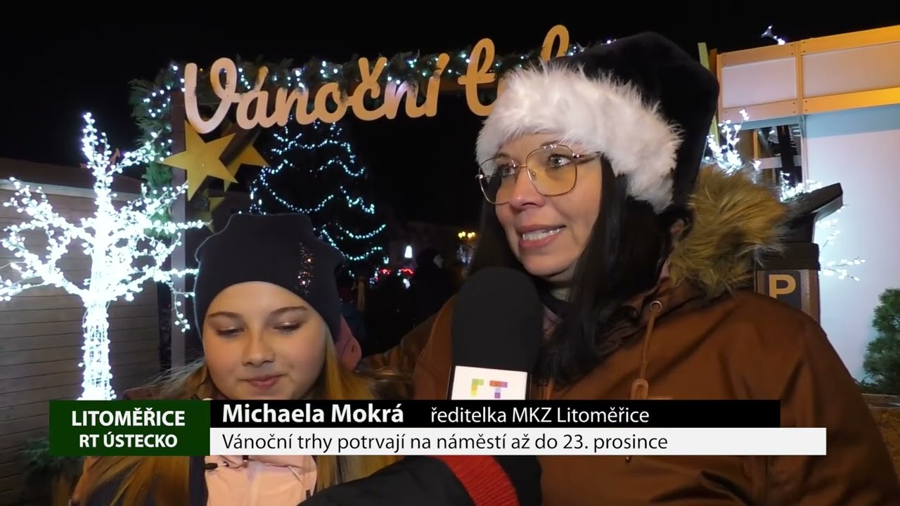 LITOMĚŘICE: Vánoční trhy potrvají na náměstí až do 23. prosince