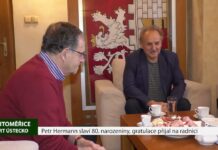 LITOMĚŘICE: Petr Hermann slaví 80. narozeniny, gratulace přijal na radnici
