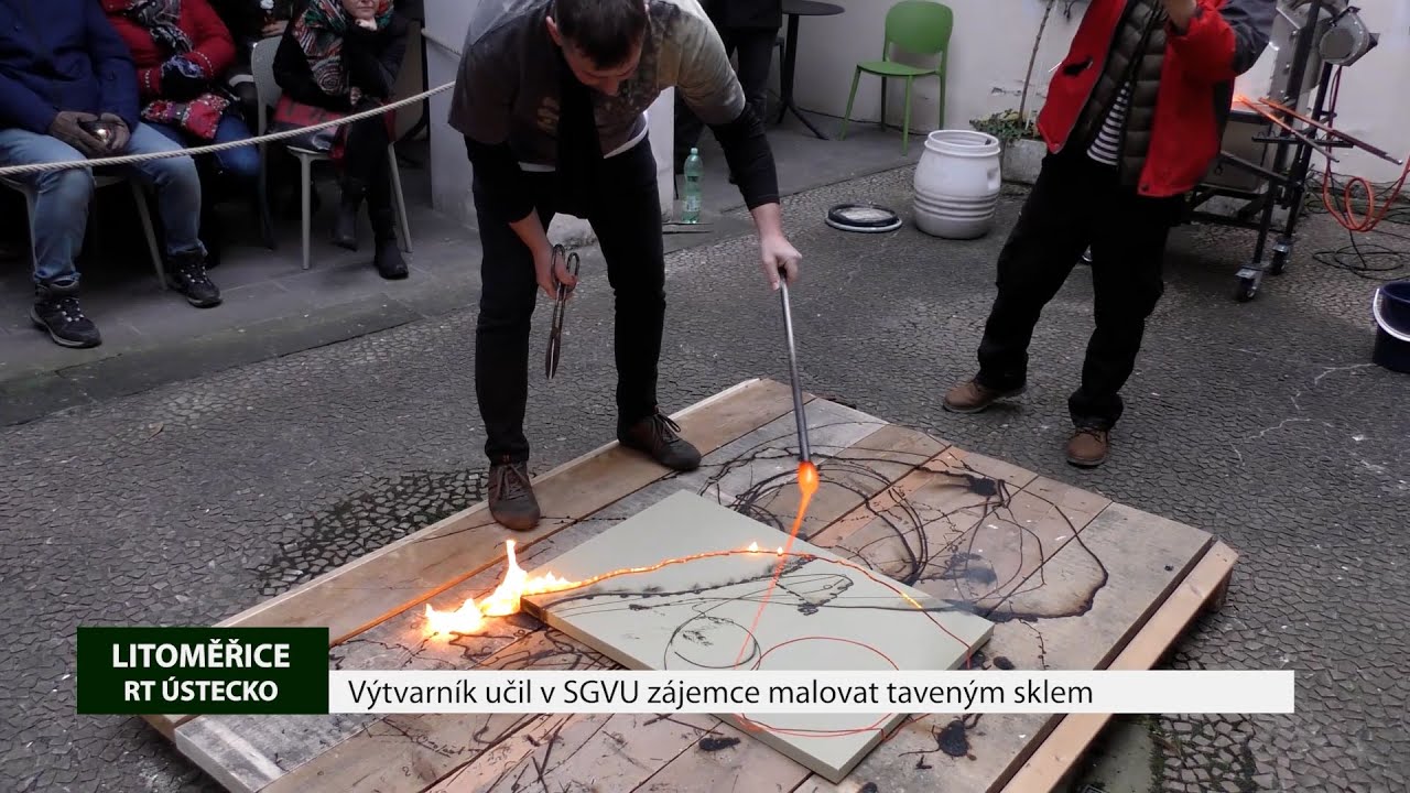 LITOMĚŘICE: Výtvarník učil v SGVU zájemce malovat taveným sklem