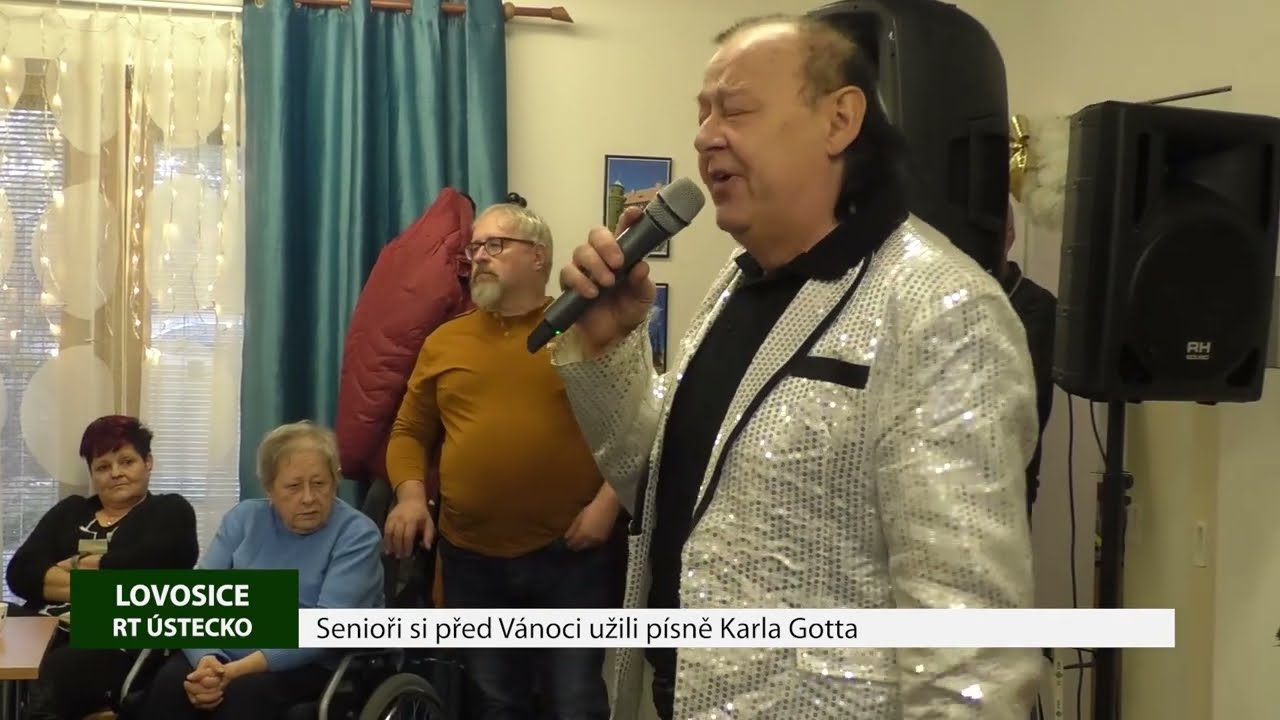 LOVOSICE: Senioři si před Vánoci užili písně Karla Gotta