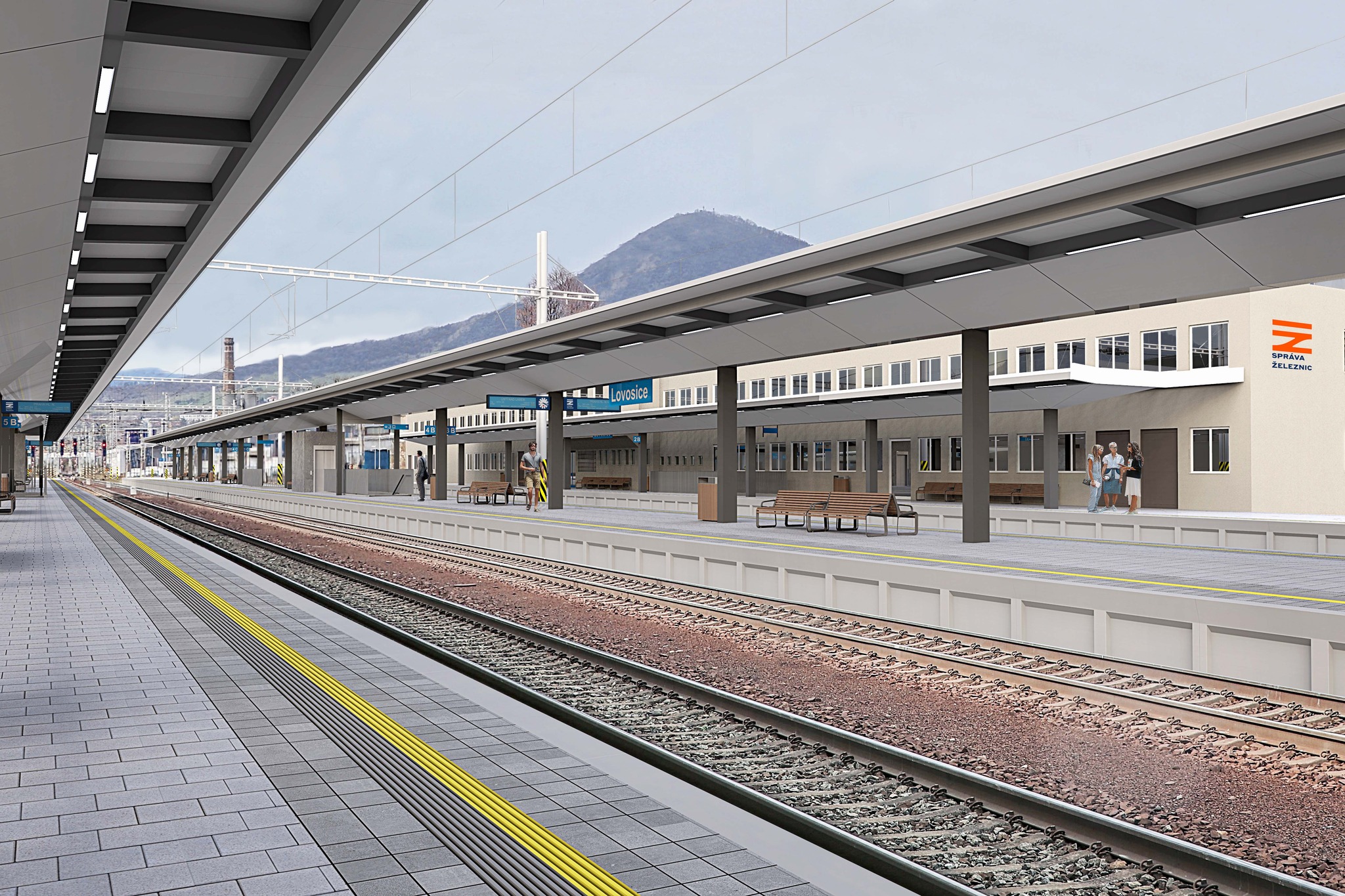 Lovosické nádraží bude mít nová nástupiště a také výtah