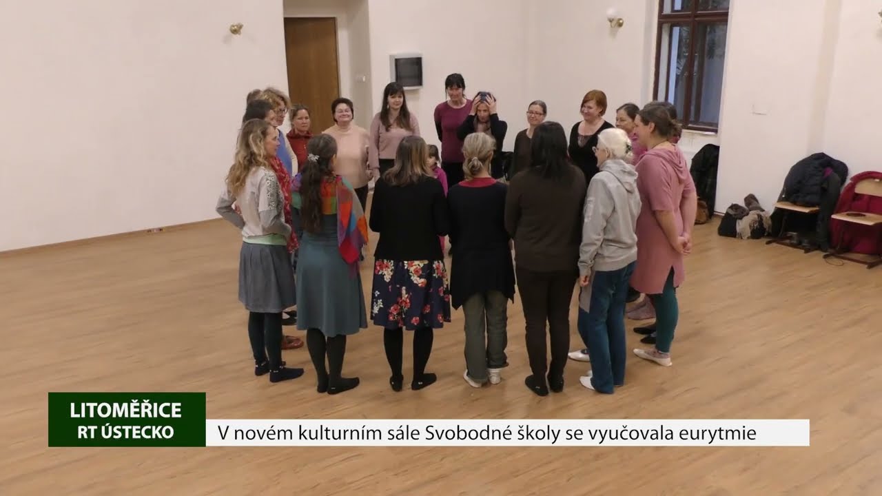 LITOMĚŘICE: V novém kulturním sále Svobodné školy se vyučovala eurytmie