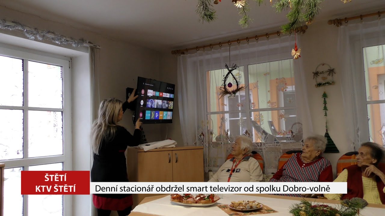 ŠTĚTÍ: Denní stacionář obdržel smart televizor od spolku Dobro-volně