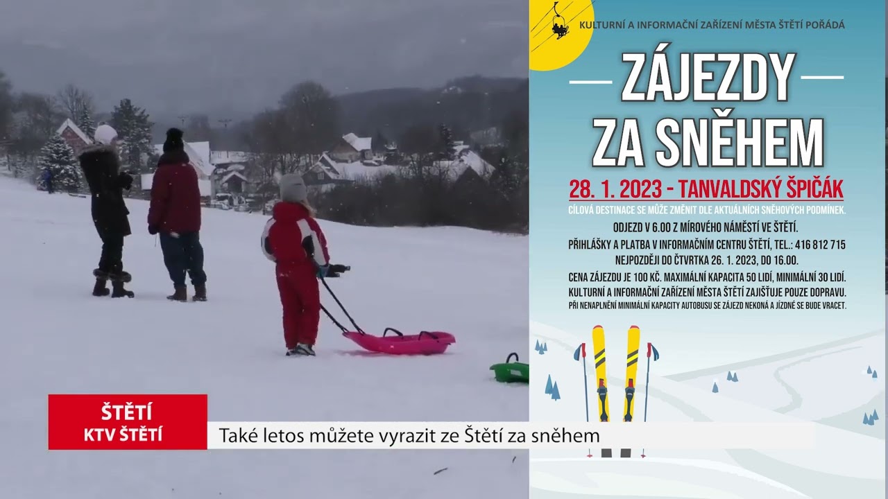 ŠTĚTÍ: Také letos můžete vyrazit ze Štětí za sněhem
