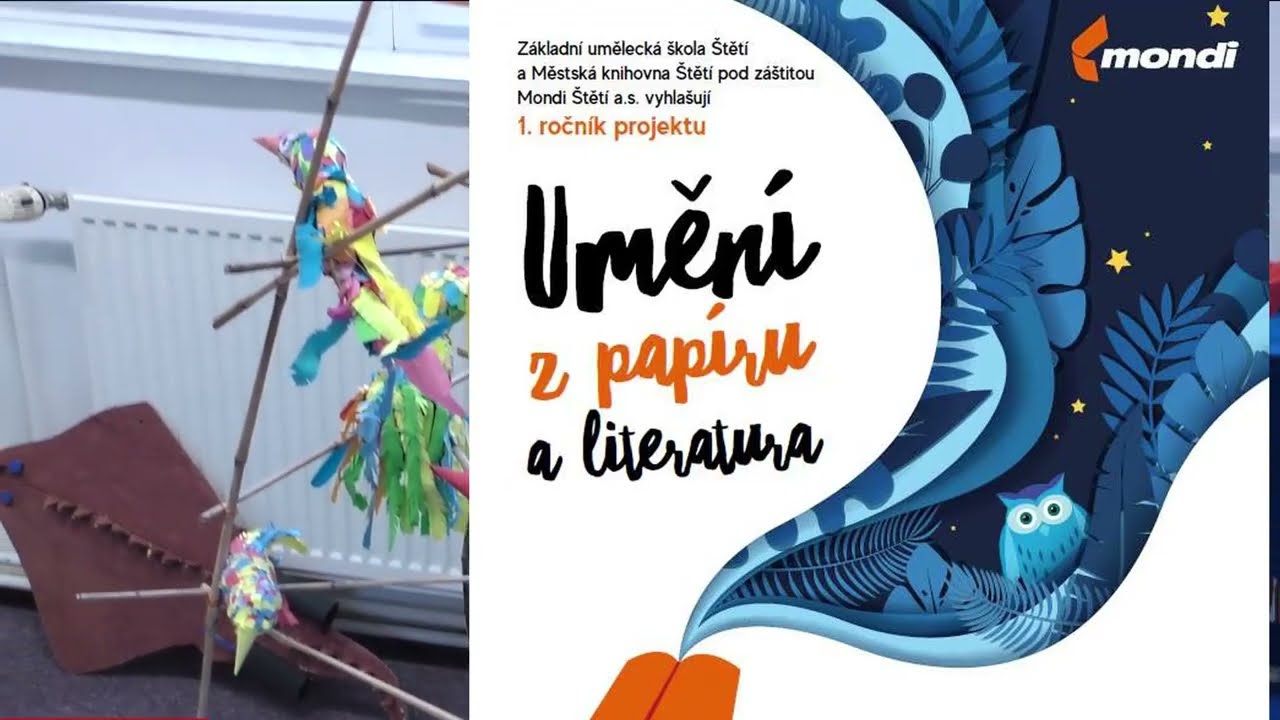 ŠTĚTÍ: Děti a mladí lidé mohou tvořit s projektem Umění z papíru a literatura