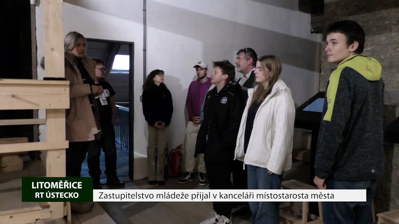 LITOMĚŘICE: Zastupitelstvo mládeže přijal v kanceláři místostarosta města