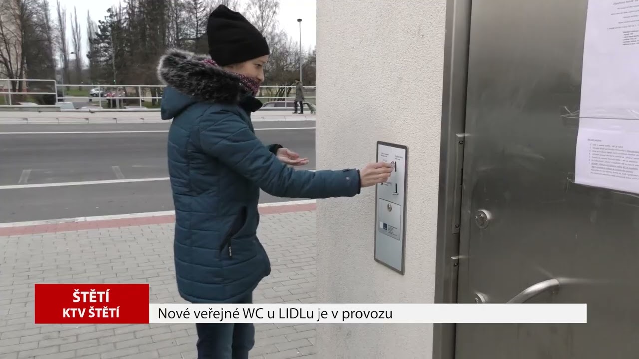 ŠTĚTÍ: Nové veřejné WC u LIDLu je v provozu