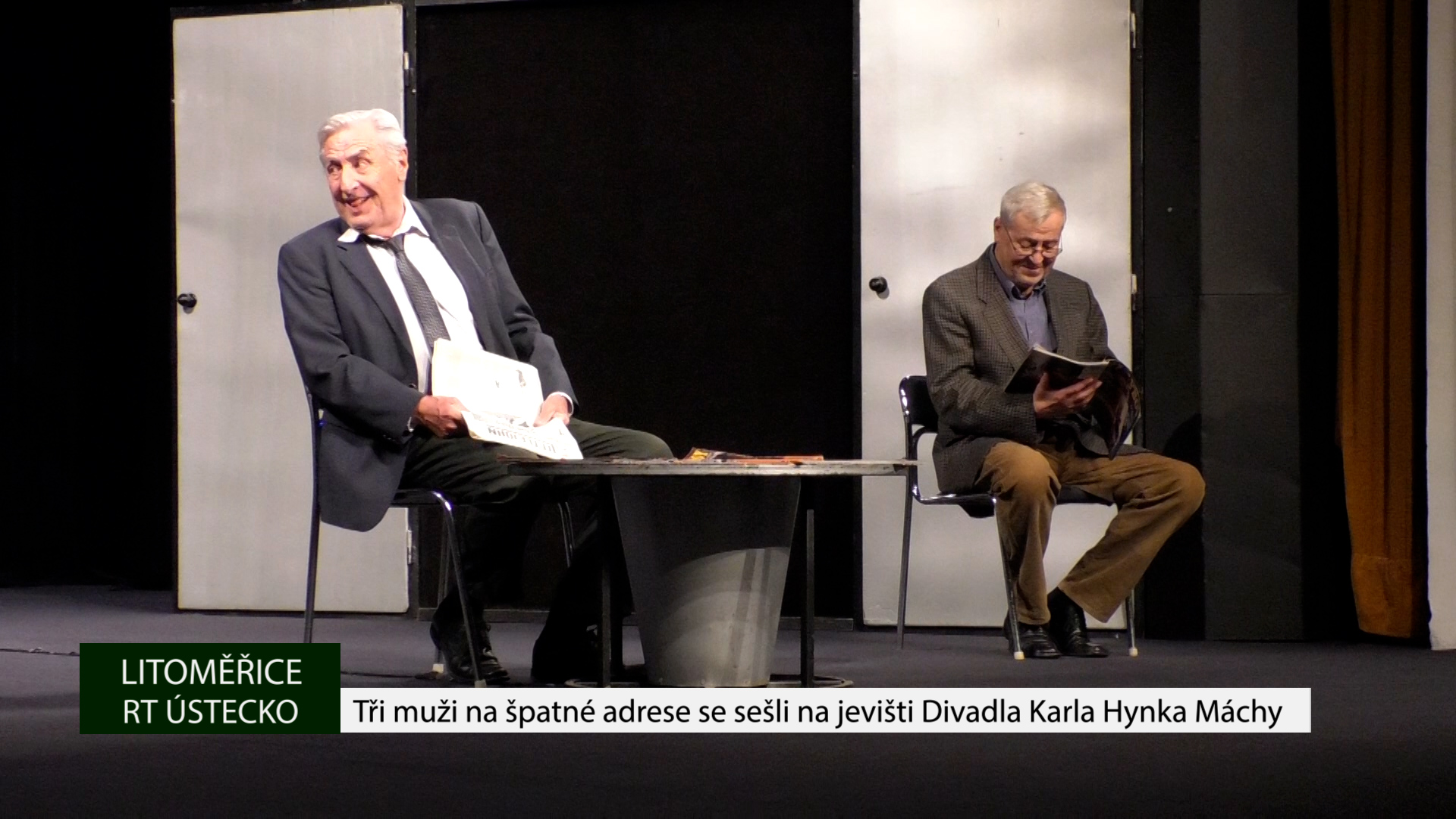 LITOMĚŘICE: Tři muži na špatné adrese se sešli na jevišti Divadla Karla Hynka Máchy