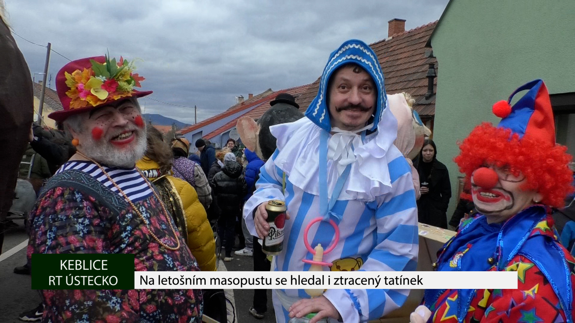 KEBLICE: Na letošním masopustu se hledal i ztracený tatínek