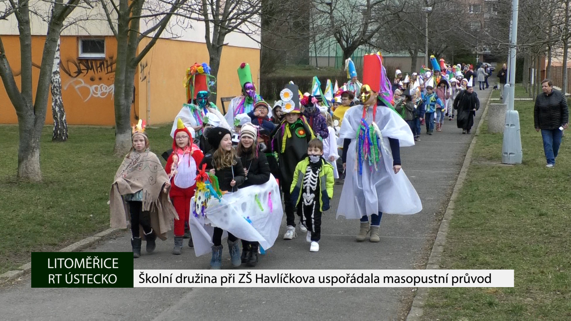 LITOMĚŘICE: Školní družina při ZŠ Havlíčkova uspořádala masopustní průvod