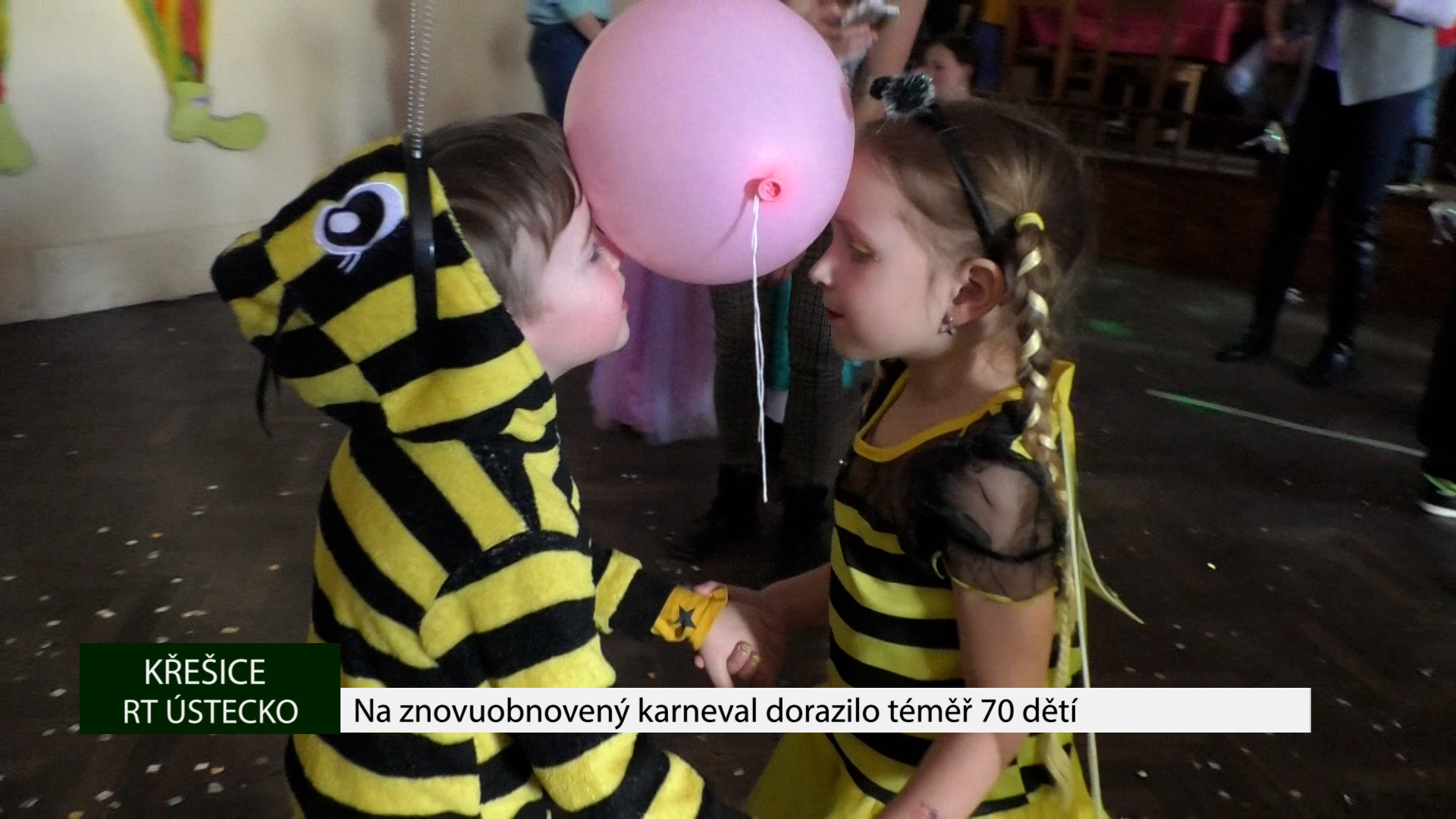 KŘEŠICE: Na znovuobnovený karneval dorazilo téměř 70 dětí