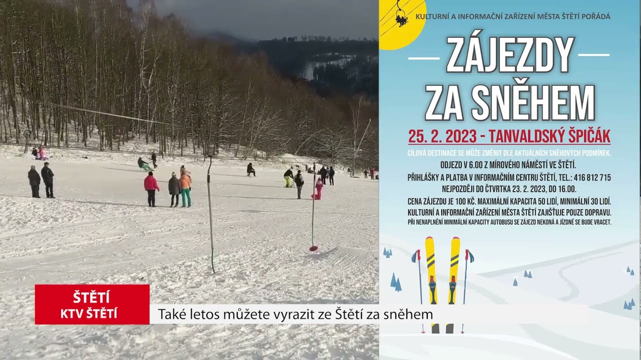 ŠTĚTÍ: Další zájezd za sněhem – Tanvaldský Špičák – registrace do čtvrtka!