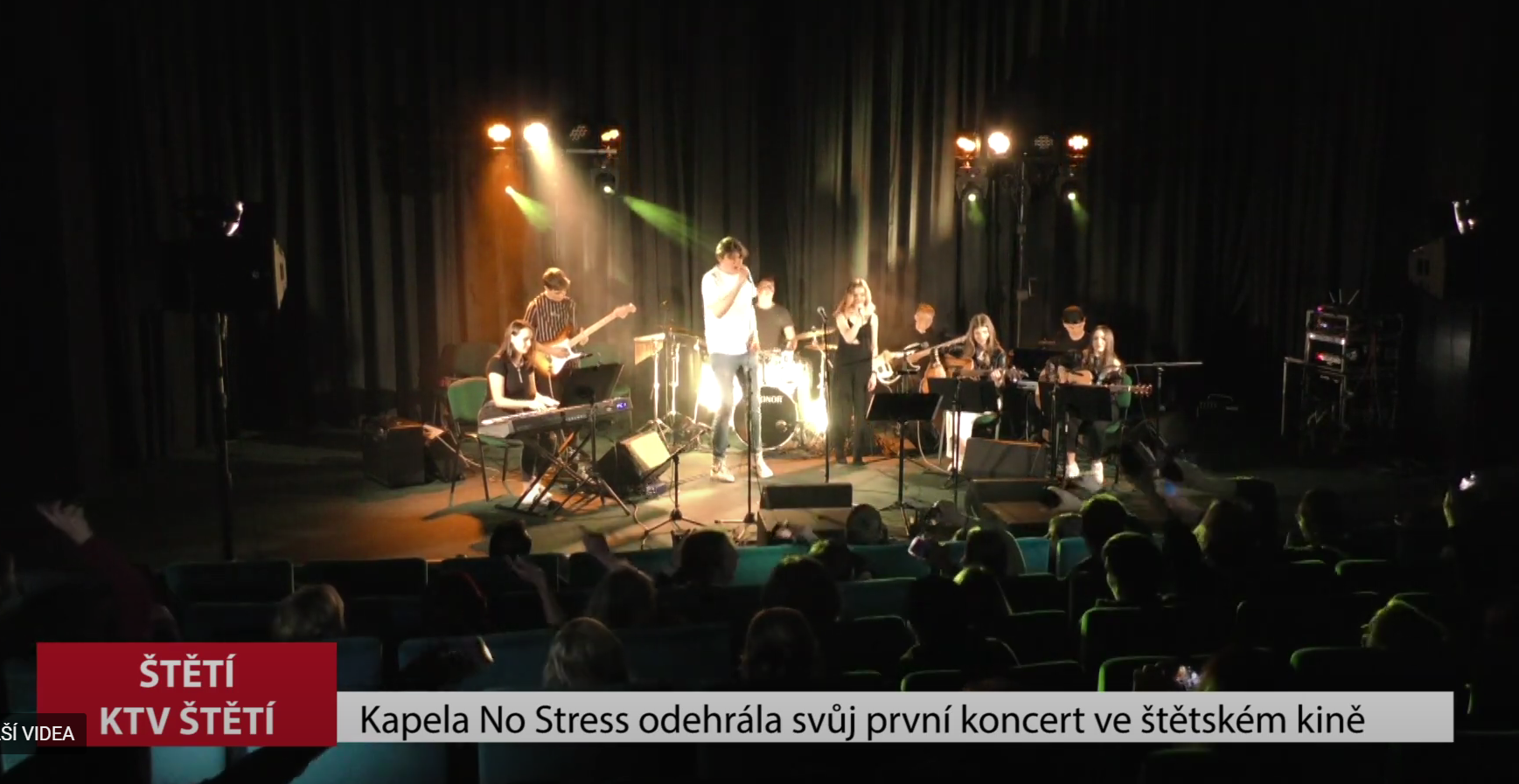 ŠTĚTÍ: Kapela No Stress odehrála svůj první koncert ve štětském kině