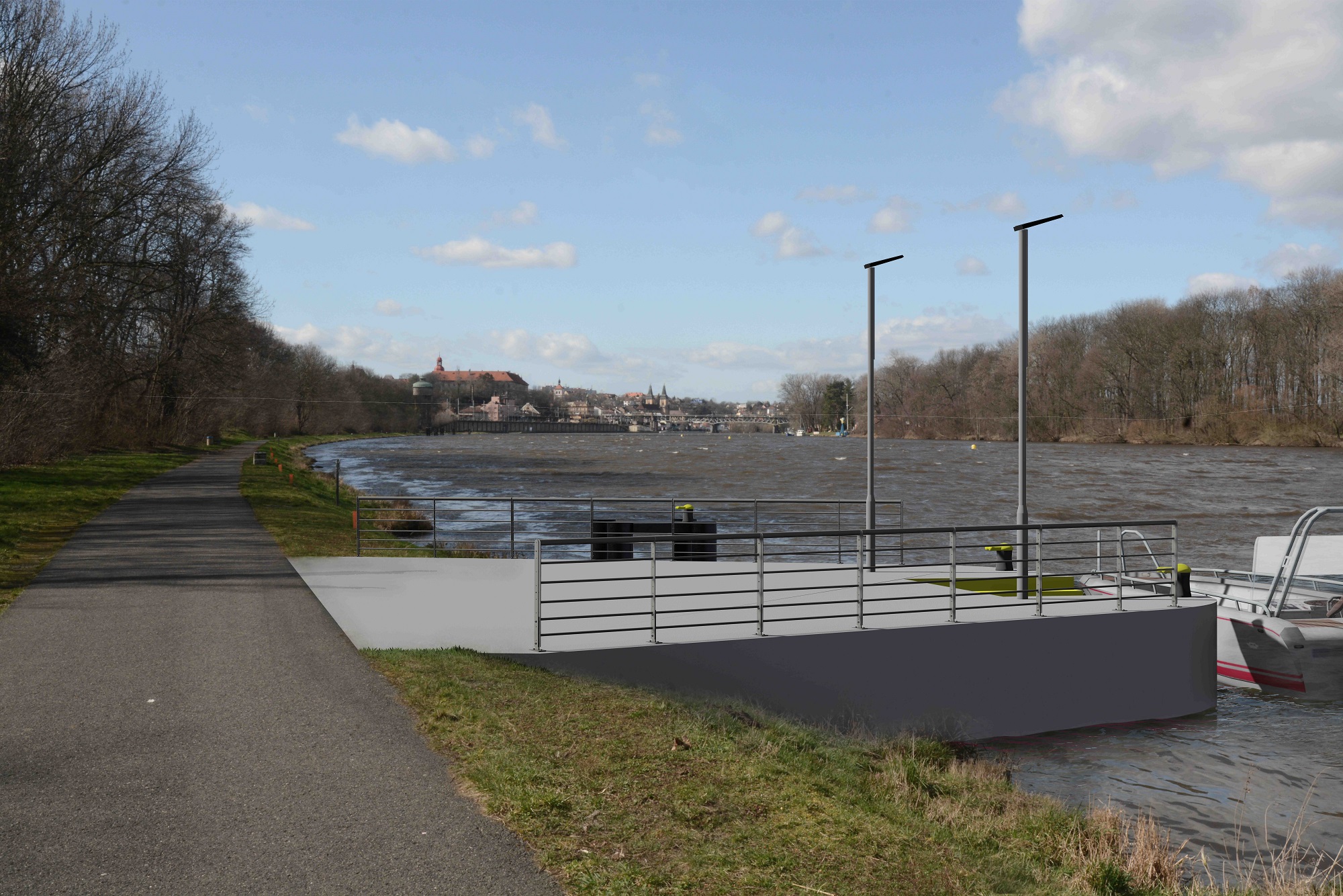 V Roudnici nad Labem začíná stavba servisního centra pro lodě