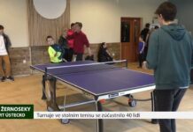 M. ŽERNOSEKY: Turnaje ve stolním tenisu se zúčastnilo 40 lidí