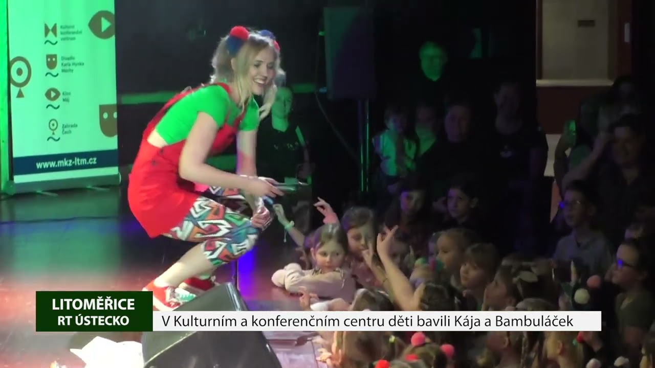 LITOMĚŘICE: V Kulturním a konferenčním centru děti bavili Kája a Bambuláček