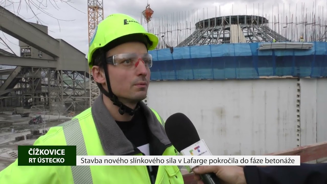 ČÍŽKOVICE: Stavba nového slínkového sila v Lafarge pokročila do fáze betonáže