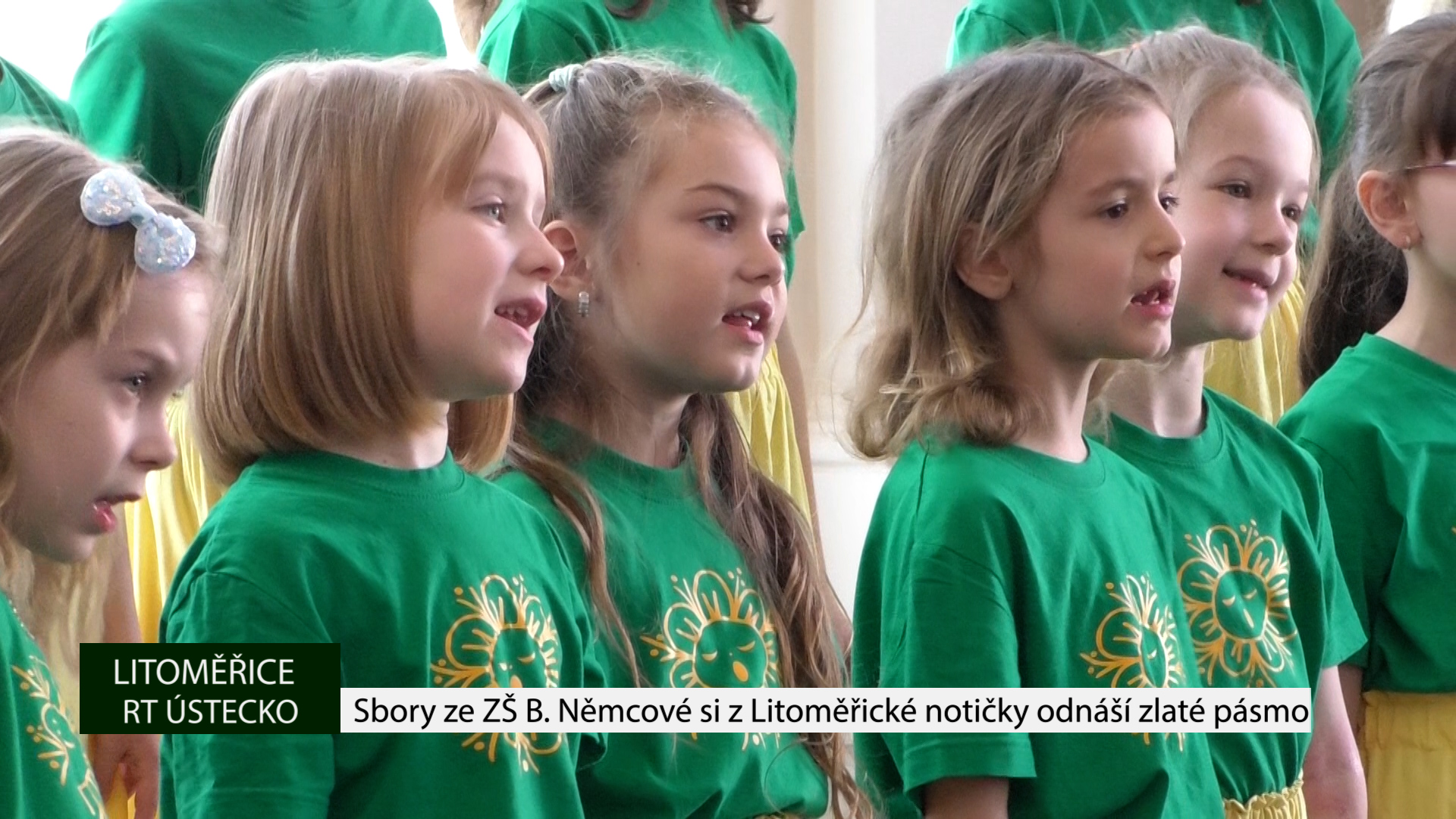 LITOMĚŘICE: Sbory ze ZŠ Boženy Němcové si z Litoměřické notičky odnáší zlaté pásmo