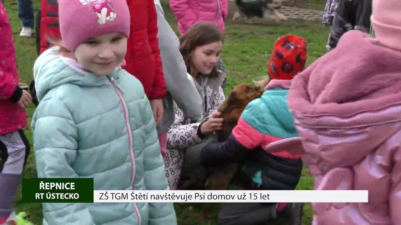ŘEPNICE: ZŠ TGM Štětí navštěvuje Psí domov už 15 let