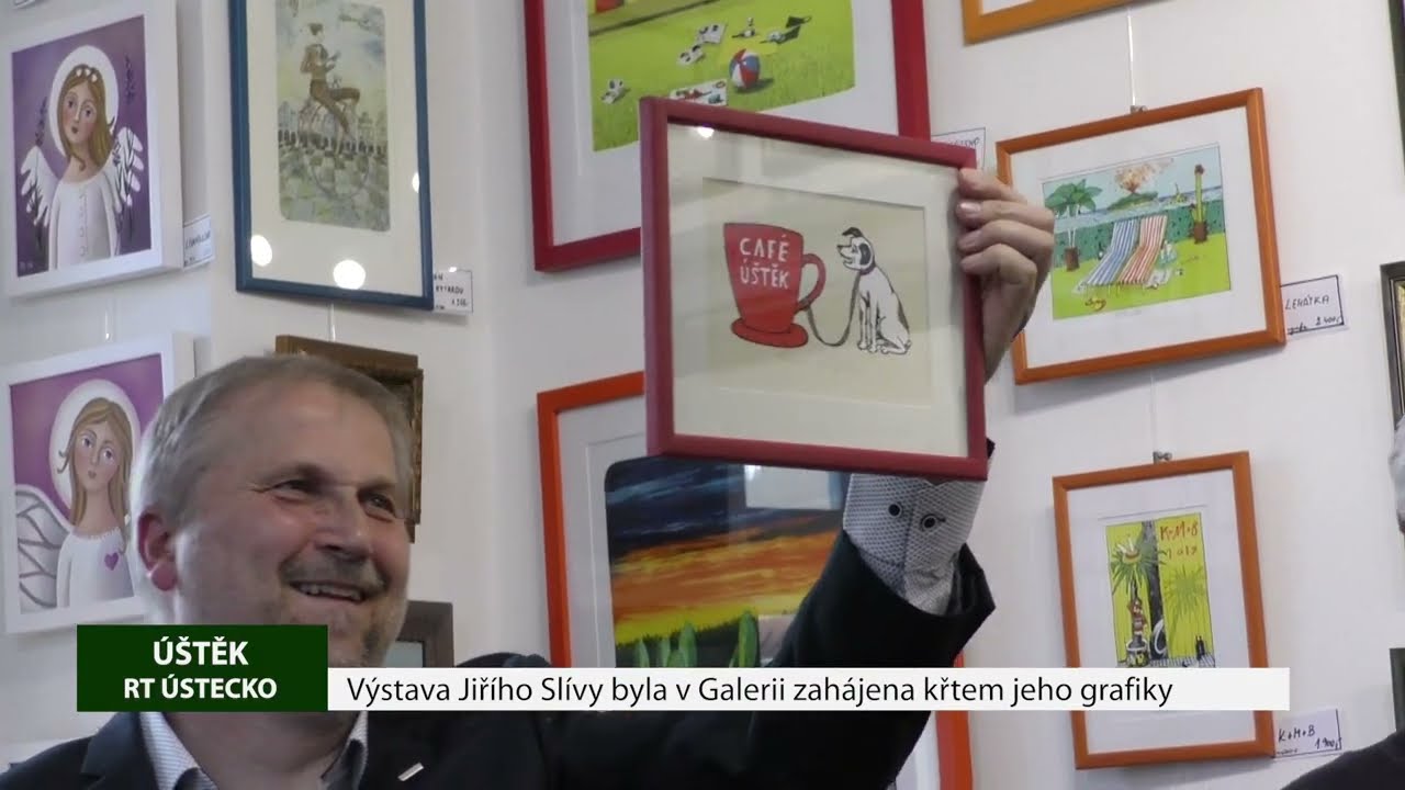 ÚŠTĚK: Výstava Jiřího Slívy byla v Galerii zahájena křtem jeho grafiky