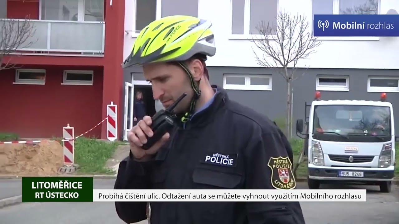 LITOMĚŘICE: Probíhá čištění ulic. Odtažení auta se můžete vyhnout využitím Mobilního rozhlasu