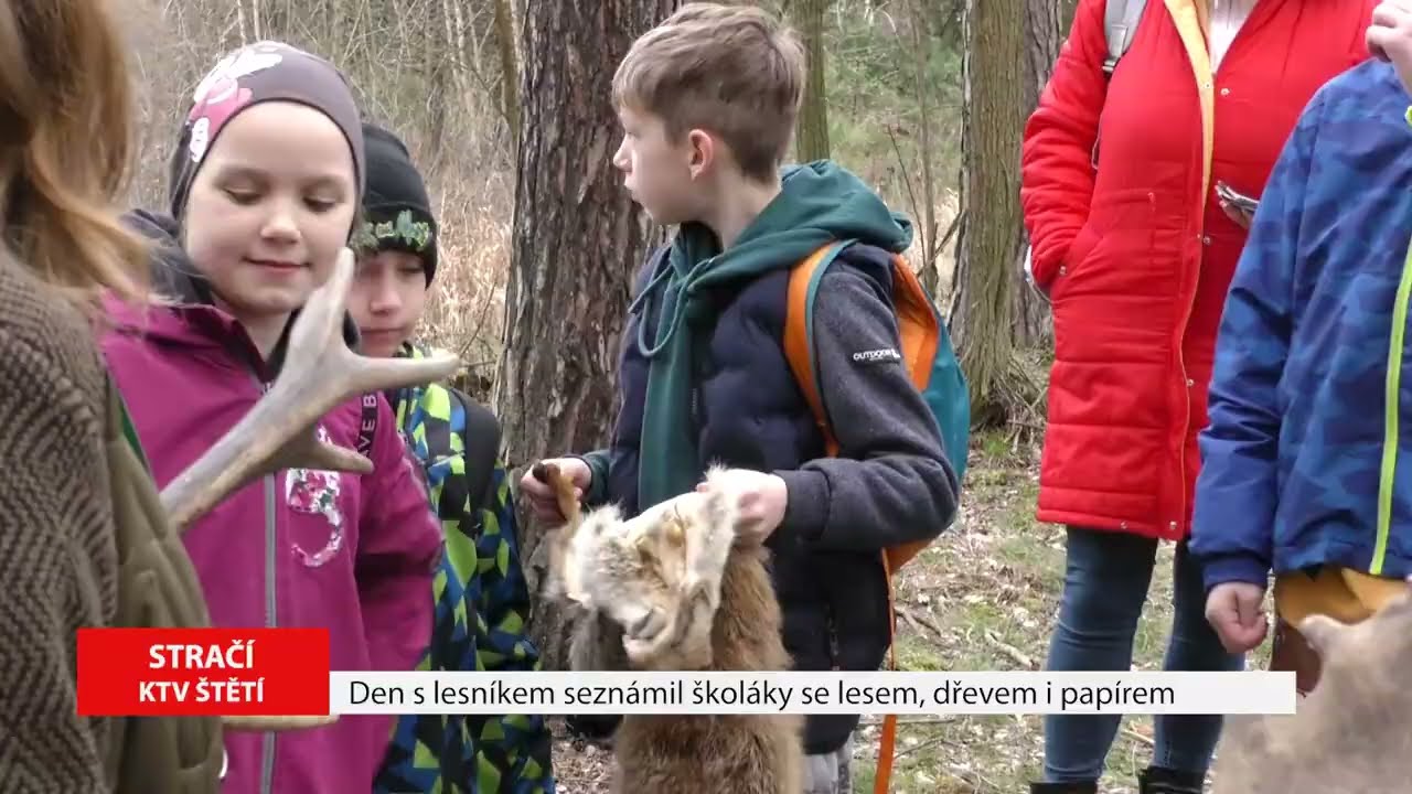 STRAČÍ: Den s lesníkem seznámil školáky se lesem, dřevem i papírem