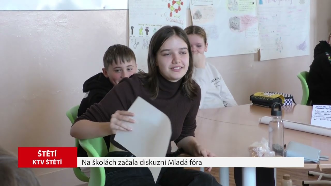 ŠTĚTÍ: Na školách začala diskuzní Mladá fóra