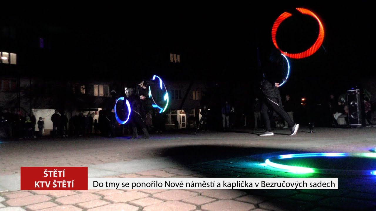 ŠTĚTÍ: Do tmy se ponořilo Nové náměstí a kaplička v Bezručových sadech