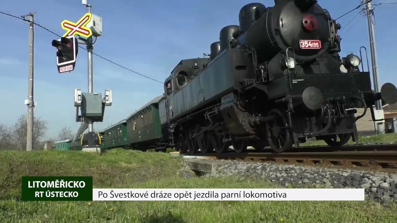 LITOMĚŘICKO: Po Švestkové dráze opět jezdila parní lokomotiva