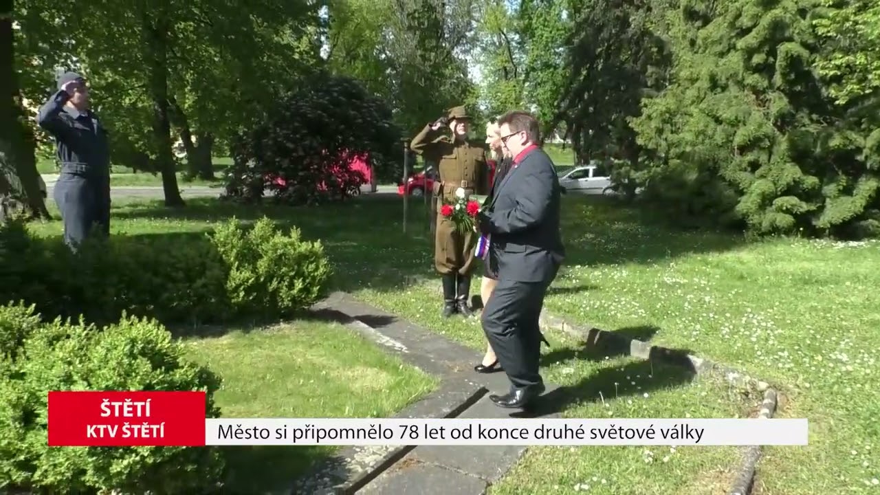 ŠTĚTÍ: Město si připomnělo 78 let od konce druhé světové války