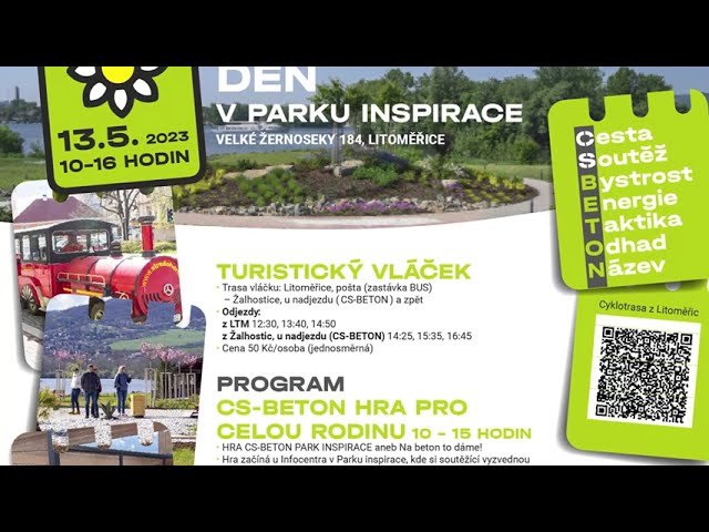 V. ŽERNOSEKY: Zábava pro celou rodinu v Parku inspirace už v sobotu