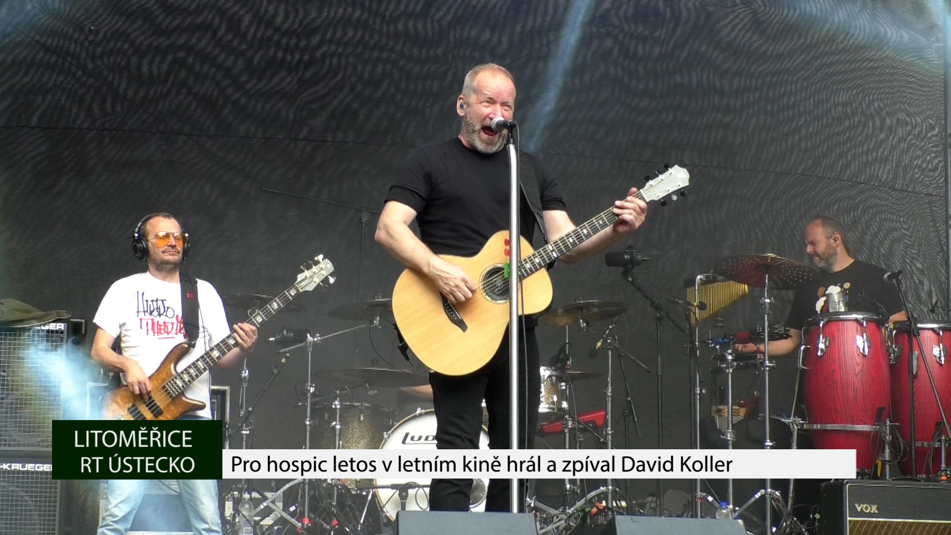 LITOMĚŘICE: Pro hospic letos v letním kině hrál a zpíval David Koller