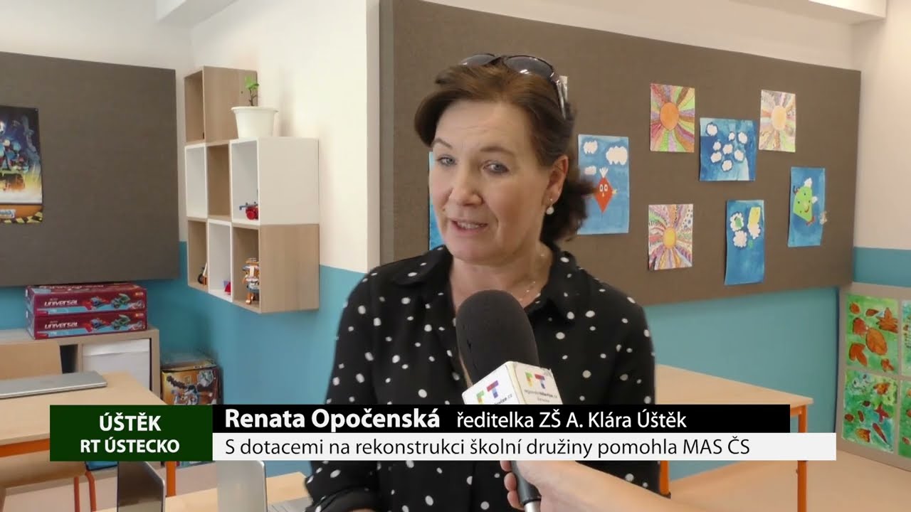 ÚŠTĚK: S dotacemi na rekonstrukci školní družiny pomohla MAS ČS