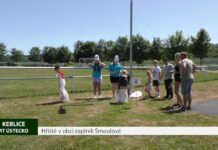KEBLICE: Hřiště v obci zaplnili Šmoulové