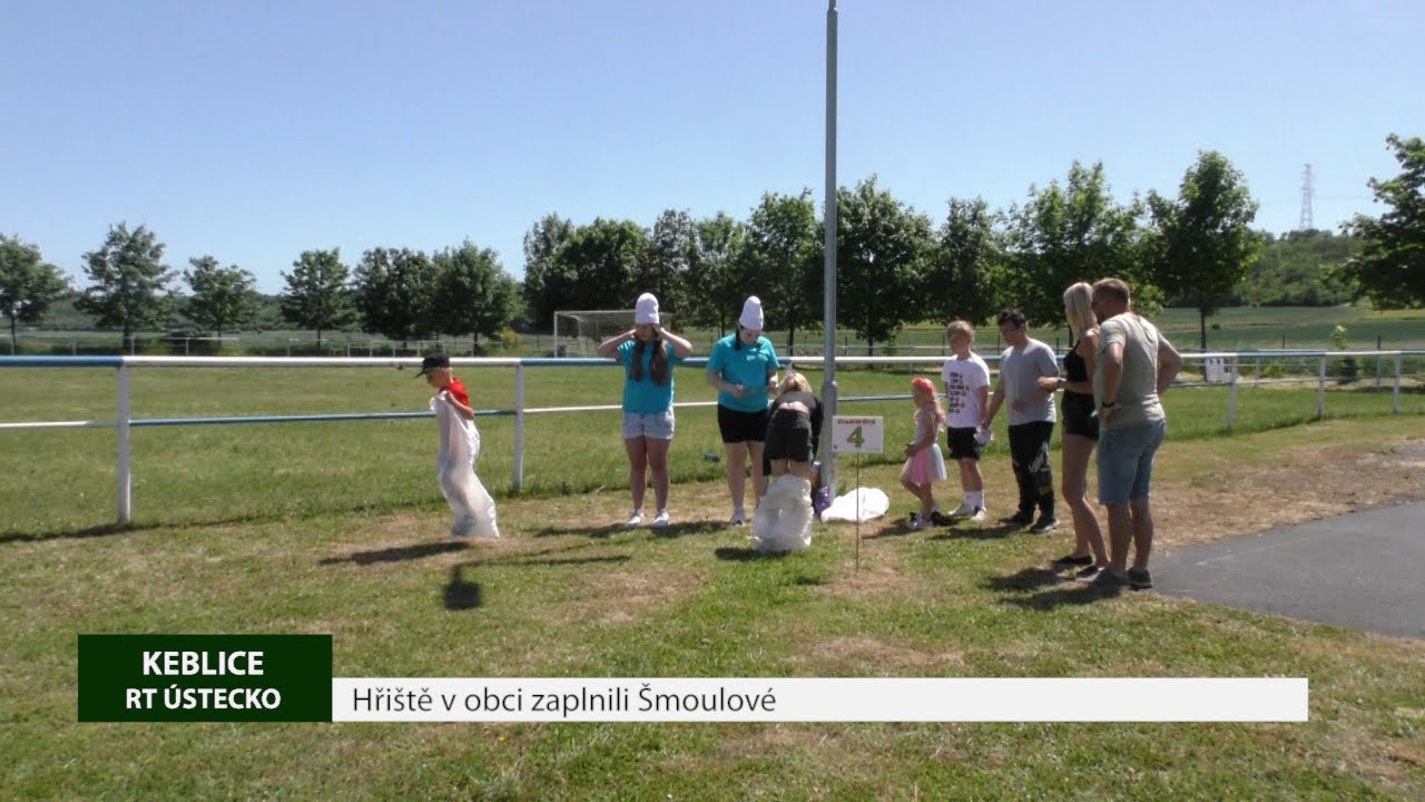 KEBLICE: Hřiště v obci zaplnili Šmoulové