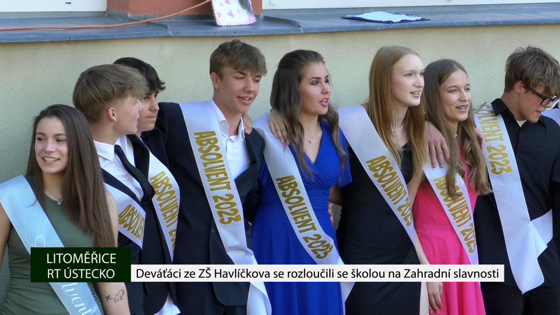 LITOMĚŘICE: Deváťáci ze ZŠ Havlíčkova se rozloučili se školou na Zahradní slavnosti